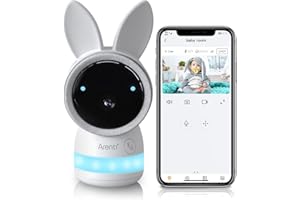 ARENTI Add-On Camera for Baby 3T,2K Wifi Baby Monitor,Night Light, Motion & Cry & Noise Detect, Auto-tracking, Temperature&Humidity Sensor,Night Vision,2-Way Audio,One-Touch Call