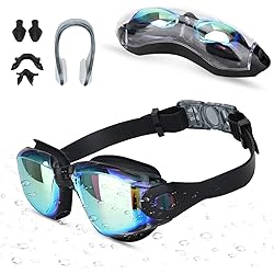 Bonbons - Lunettes De Natation Professionnelles Pour Enfants, Grande Monture, étanche, Anti