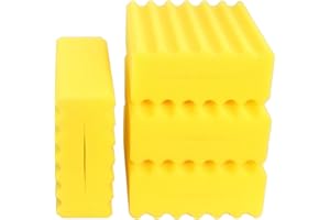 INGVIEE 4 Stück Kompatibel Gelb Fein Filterschwamm für Sunsun CBF-350 CBF-350B CBF-350C CBF-550 Teich Filter
