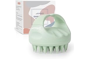‎AIMIKE AIMIKE Kopfhaut Massagebürste, Shampoo Bürste mit Weichem Silikon, Kopfmassage Bürste für Peeling und Stimulieren das Haarwachstum, Reduziert Schuppen, Scalp Massager für Nass & Trocken Haar, Grün