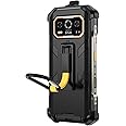 Ulefone Armor 27 27T Pro Phone Armor Case with Back Clip Carabiner 3-in-1 Multifunctional Protective Shockproof Cover 360° Full Protection Scratch Resistant Anti-Fall Black
