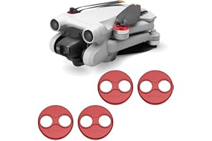 Kimyoaee Mavic Mini 3 4 Pro Lot de 4 capuchons de moteur en aluminium pour drone DJI Mini 4 Pro/Mini 3 Pro Accessoires anti-poussière et étanches Rouge