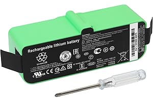 K KYUER 26Wh 1800LI Batería para iRobot Roomba 500 580 595 600 700 800 900 610 670 680 671 675 677 685 690 691 695 696 760 761 770 780 790 860 870 871 880 890 895 960 965 966 980 Robot Vacuum Cleaner 1800mAh