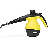 H.Koenig Nettoyeur Vapeur à Main 4,2 bars NV60, 250 ml, Portable, Portatif, Compact, Ergonomique, Puissant 1000W, 6 Accessoir