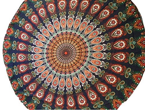 Xinan Round Strand Pool Home Duschtuch Decke Tischdecke Yoga-Matte (4) - 3