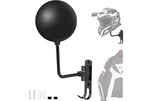 Jeebel Porta Casco Moto da Parete, Portacasco Muro Con Rotazione 180° e Gancio Doppio per Stoccaggio Esposizione di Caschi da Moto Bicicletta Baseball, Cappotti, Berretti