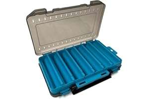 ULTIMATE ANGLING FISHING TACKLE Fishing Lure Transparent Fishing Tackle Box with Compartments Double Sided Waterproof.