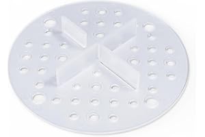 BH BAUHANDEL24 Bauhandel24 croisillons 3 mm Lot de 50 hauteur 15 mm diamètre 100 mm pour dalles de terrasse support de plaques plot terrasse dalle extérieur