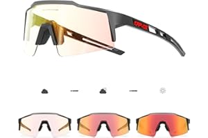 KAPVOE Photochromic Cycling Glasses Men Women Sunglasses MTB Mountain Bike Clear Youth Riding