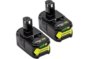 EOHJAR P108 akumulator do Ryobi 18 V 6,0 Ah akumulator litowo-jonowy do akumulatora Ryobi 18V P108 RB18L50 RB18L40 RB18L25 BPL-1815 BPL-1820G BPL18151 BPL1820 P104 P104 P105 P107 z wyświetlaczem LED