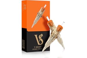 EZ TATTOO Aiguilles de Cartouche de Tatouage - 20pièces #12 (11RS) Standard Round Shader Aiguille Tatouage pour Stylo de Machine à Tatouer - V Select