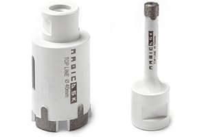 MAGIC DSK MAGICDSK FSV2070 Foretto ULTRA DURATA, Ø 20 mm, h di carotaggio 45 mm, h settore 7 mm, attacco M14, taglio a secco o ad acqua: gres porcellanato, dekton, okite, ceramica, granito, quarzite, cemento