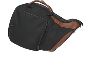 Soundman Gigbag för skogshorn – med ryggsäcksfunktion och stort tillbehörsfack – fransk hornväska/skogshörnväska