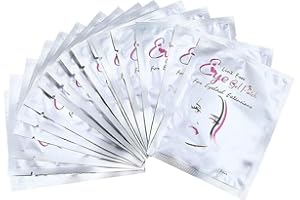 BOERNI 50 Pairs Eye Gel Pads, Lint Free Eyelash Patches, Under Eye Gel Pads for Pro Salon and Individual Eyelash Extension