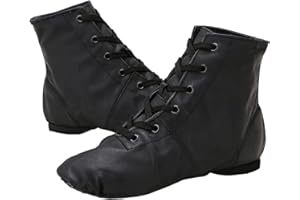 HOMIECO Classica in Pelle Morbido Scarpe da Ballo Jazz Swing Ballet Ginnastica Sport Fitness Allenamento Yoga per Donna Uomini