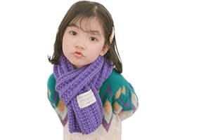 Vobony Sciarpa Bambino Neonato Inverno Calda Tinta unita Sciarpa Lana a maglia Morbida Lungo Sciarpa Scaldacollo