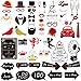 Produktbild Hochzeit Photo Booth Props, Rymall 60 Tlg Photo Booth Geburtstags Hochzeits Partei Funny Verkleidung [Schnurrbart Lippen Brille Krawatte Hüten] Dekoration Fotorequisiten Set