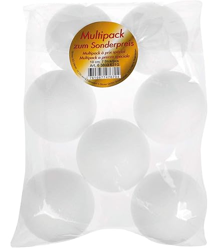 30 Sfere In Polistirolo Da 10 Cm - Palline Leggere Per Decorazioni, Hobby E Creative Projects - Foto 3