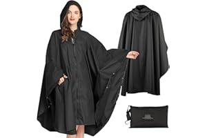 SOPPY - Poncho Antipioggia Impermeabile Leggero per Donne e Uomini