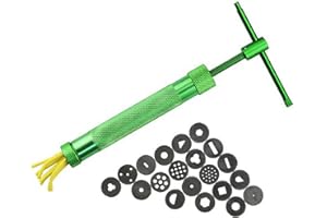 Yusat Grüner Ton Extruder Edelstahl Ton Extruder Fondant Kuchen Skulptur Polymer Clay Werkzeuge Kuchen Dekorieren Werkzeuge