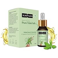 Kapiva Pure Tulsi Ark Drops - Natural taste, color, and smell - 5 types of pure Tulsi, Natural Immunity Booster - 30 Ml