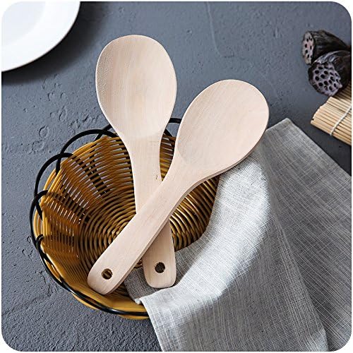 ShouYu A group of 2 creative bamboo scoop the rice cooker rice is not sticky rice scoop E096 household 饭 shing scoop the rice Shovels