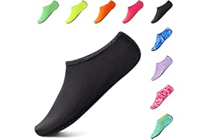 Hoomall Chaussures Aquatiques Femme Homme Enfant Chaussures d'eau Chaussures de Plage Respirant Semelle Souple Antidérapant pour Plage Piscine Surf Sport Gymnase
