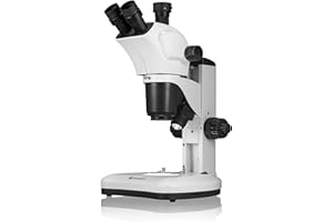Bresser Science ETD-301 - Microscopio estéreo (7-63x, Gran Distancia de Trabajo (100 mm) y Conector para cámara)
