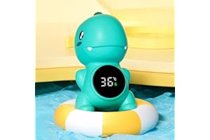 SUWIWKKOA Little Dinosaur Digital Bath Temperature Display, LED Baby & Newborn Water Thermometer
