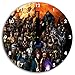Produktbild Mortal Kombat Bild auf Wanduhr mit schwarzen stumpfen Zeigern und Ziffernblatt, Durchmesser 30cm, perfekte Dekoration für Ihr Zuhause, Super Geschenkidee für groß und klein