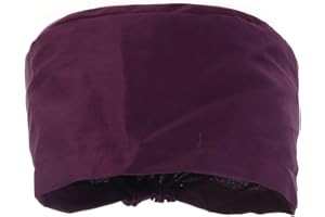 KESYOO Unisex Surgery Scrub Cap Bouffant Scrub Hats Women Men Round Doctor Nurse Cap Cotton Surgeon Hat Purple
