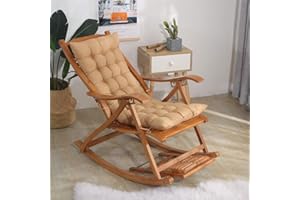 XFXDBT Coussin De Chaise Longue Soutien du Haut du Dos,épais Extra Large Coussin De Fauteuil Relax Coussin Bain De Soleil Rocking Chair Coussin Jardin Coussin-Khaki 40x110cm