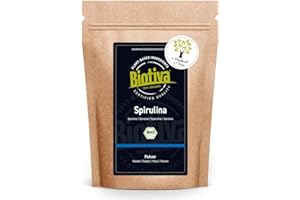 Biotiva Spirulina Powder Organic 500g - Algae Powder - Packed and Controlled in Germany (DE-ECO-005)