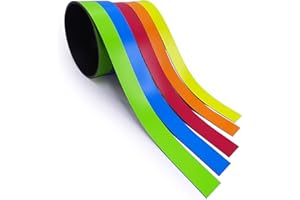MAGSTICK 5x strisce magnetiche colori assortiti I circa 1 cm x 1 m nastro magnetico per marcature su lavagne bianche scaffali calendari I etichette magnetiche I mag210