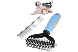 LUXXTORE Cepillo Perros Y Gatos Pelaje Largo, Pelo Corto, Elimina Pelos Muertos, Protege Capa Superior Mascota, Cepillos Gato Y Perro Peine, Deslanador, Rastrillo