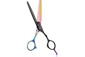 DRAGON RIOT Ciseaux Coiffure Effileur Professionnel Ciseaux Cheveux Desepaissir Effiler Ciseaux Coiffure Taille 6 Pouces Acier Inoxydable Japonais HRC62 pour Coiffeur Débutant Enfant Femme Homme