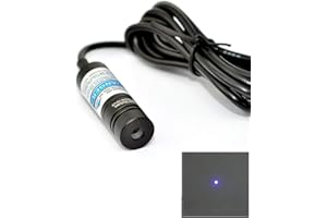 LCDRS-SHINE Violet Blue Adjustable Laser 405nm 20mw 5V Diode Dot Laser Module with Glass Lens 14.5 x 48 mm