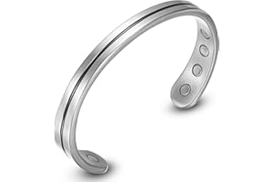 ‎RAINSO RainSo Herren Damen Leichtes Titan-Magnettherapie-Golf-Armband für Arthritis, verstellbares Armband