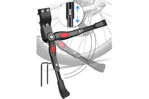 ANDERK STAY GENT Bike Kickstand, Adjustable Universal Bicycle Kickstand for Adult and Kids, Aluminium Alloy Support Bike Stand for Mountain Cycling, Road Riding and Folding Bike