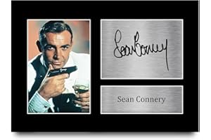 HWC Trading A4 Sean Connery James Bond Cadeaux Imprimé Signé Autographe Photo pour les fans de cinéma - A4