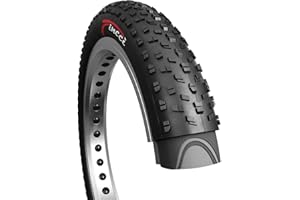 Fincci Pair 26x4.0 Fat Bike Tyre - Foldable 26 inch Fat Tyres Mountain Bike with Wear-Resistant Compound,100-559, Tire with Durable Tread Design for Hybrid, Dirt Bike, Street Tires for Ebike, 30 TPI