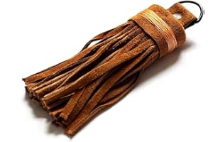 by Beier Germany Pfeilreiniger/Pfeilputzer Cognac Braun – Handgeflochtener Leder Reiniger für Carbon-, Holz- & Aluminiumpfeile