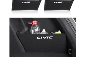 OYDDL 2 unidades Organizador de maletero Side Divider Emblema Pegatinas Compatible con Honda Civic 10th Gen 2016 2017 2018 2019 2020 2021 Accesorios - Solo para Sedán (10th Sedan)