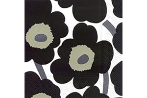 BOSTON INTERNATIONAL IHR MARIMEKKO LUNCH NAPKINS - UNNIKO BLACK