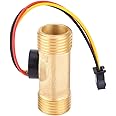 Garosa G1/2" Water Flow Hall Effect Sensor Switch 52mm Long Male Thread Flowmeter Counter 1-30L/min