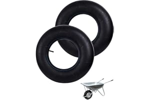 LAOYE 2 Pcs Chambre à Air 4.80/4.00-8 Chambre à Air Brouette 4.00-8 TR13 Chambre de Rechange 480/400-8 pour brouette Chariot de Jardin Camion à Main