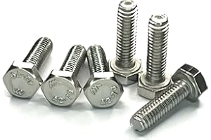 RC SCREWS M8 (8mm x 20mm) Hex Set Screw (Fully Threaded Bolt) - A2 Grade Stainless Steel (Pack of 10)