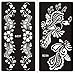 STENCILS TEMPLATE TATTOO SELF ADHESIVE Set of 2 Sheets- single use S237 238 - suitable for Henna Tattoo Glitter Tattoo and Airbrush Tattoo