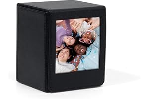 Aisnyho Bilderhalter für Fujifilm Instax Square SQ1 SQ20 SQ40 SQ10 SQ6 SP-3 Sofortbildkameras, quadratische Fototasche, Aufbewahrungsbox für 72 x 86 mm Filme/Fotos/Kpop-Fotokarten usw, Schwarz ,