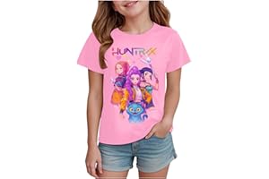 GENERIC K pop D-Demon H-Hunters Girls T-Shirt,Short Sleeve Merch Tshirt Funny Tee, Unisex Kids Crewneck Tops, Vintage Y2k Hip Hop Graphic Shirts